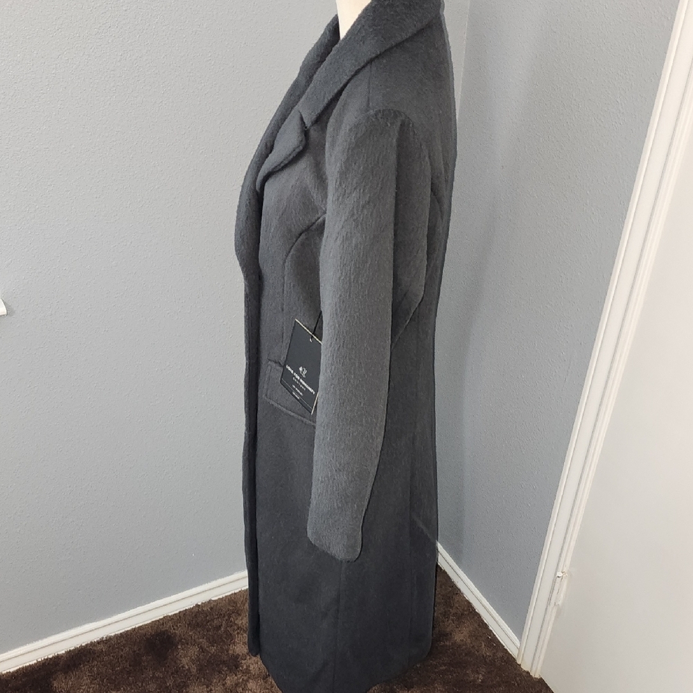 Love For Humanity Couture Double-Breasted Gray Coat - Picture 5 of 13